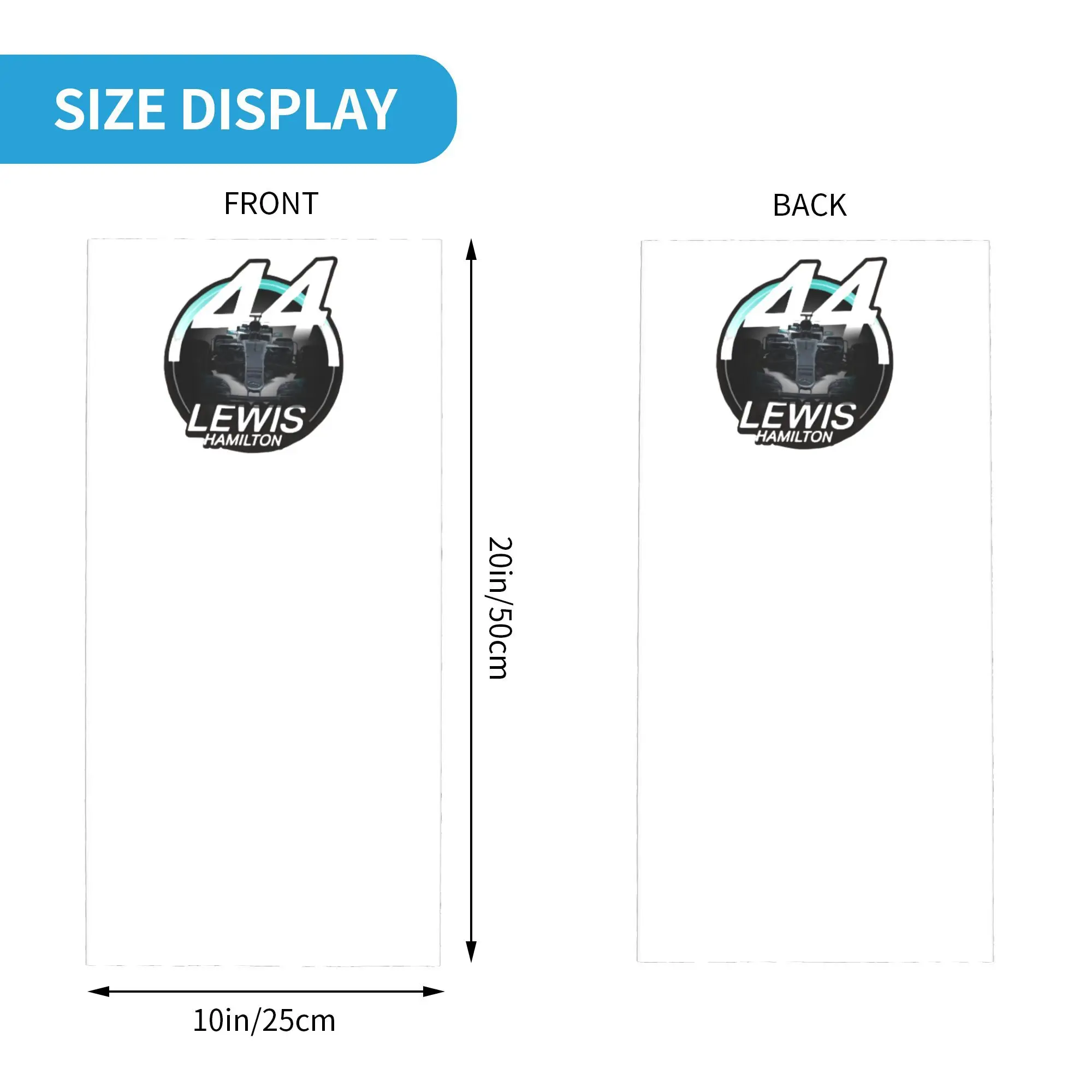 لويس هاميلتون 44 - F1 باندانا غطاء الرقبة قناع مطبوع وشاح متعدد الوظائف بالاكلافا ركوب للرجال والنساء الكبار تنفس