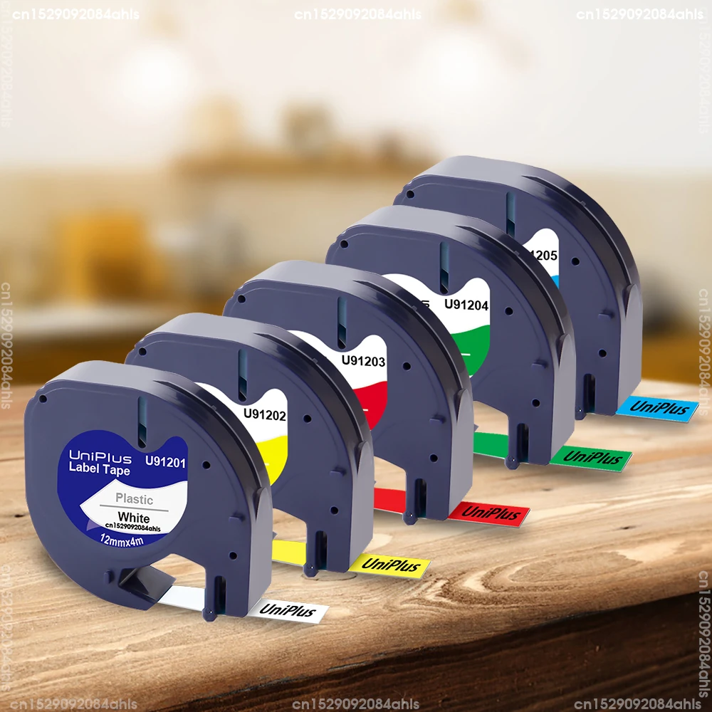 Compatible Dymo Tape 12mm Dymo Letratag Refills 12267 91200 91201 Dymo LT Tape for Dymo Labeling Machine LT100H LT-100H Printer