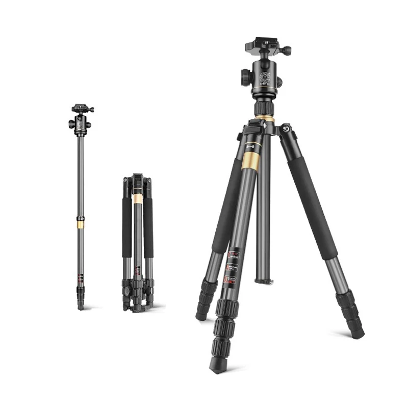 

Carbon Fiber Travel Tripod Portable Outdoor Smartphone DSLR Camera Tripod Monopod with Panoramic Ball Head