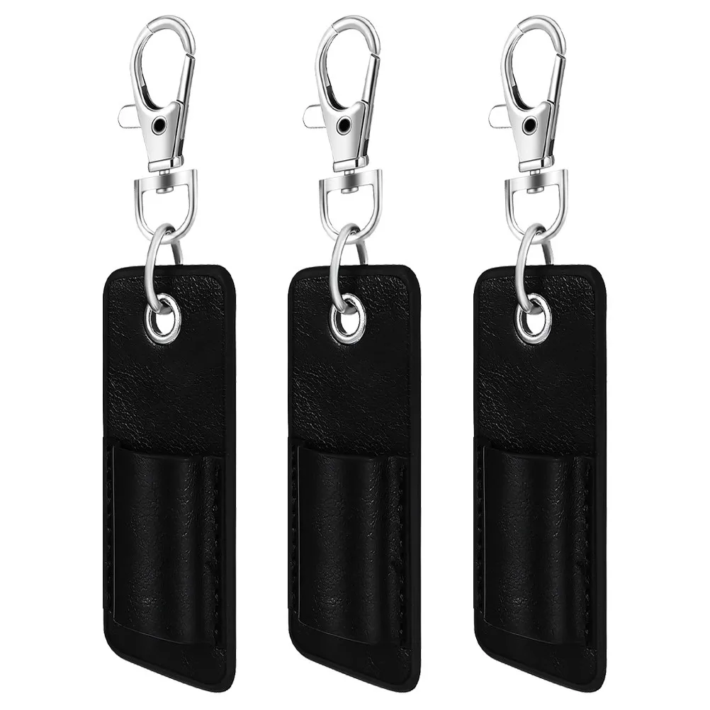 3Pcs Stylish PU Pen Holder Eyeglass Sleeve Multiuse Portable Pouch for Ballpoint Pens Fountain Pens Pencils Eyewear Secure