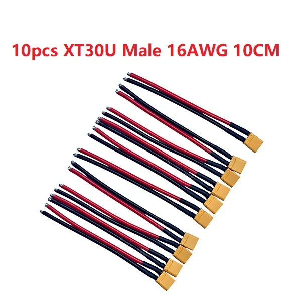 XT30U XT30 Stecker und Buchse mit 100 mm 16 AWG Drahtkabel für QuadcopterRC Starrflügel-Lipo-Akku FPV-Drohnenladegerät