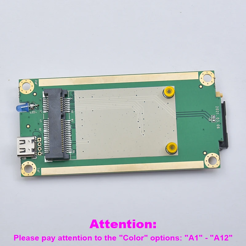 MiniPCIe to USB Type-C TypeC USB-C Adapter Converter Board for 4G LTE Module Support 25x15x0.76mm Standard SIMCard