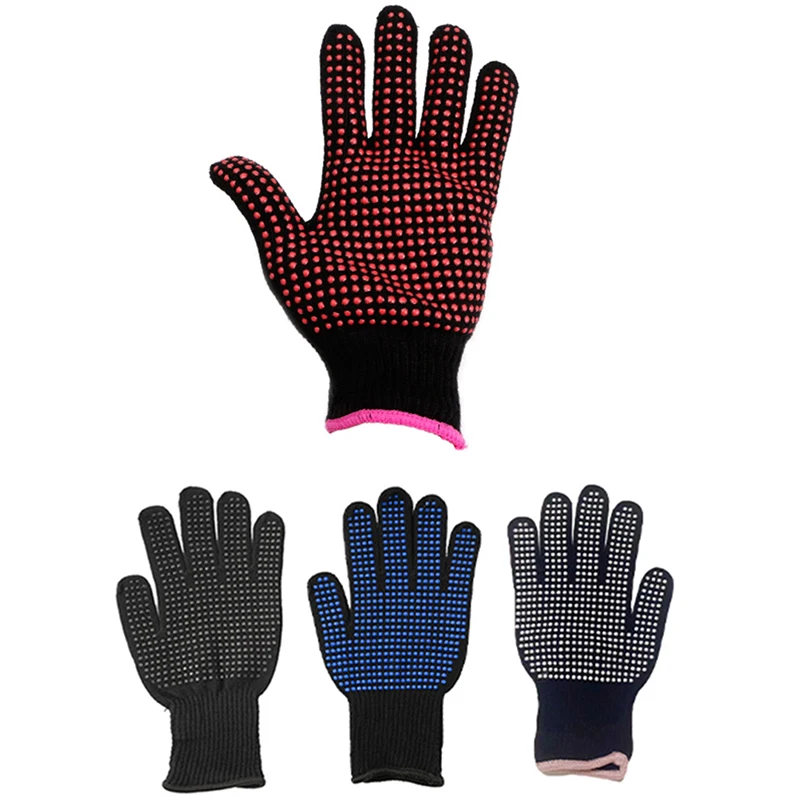 1PC New Double-sided Hair Curling Hairdressing Heat Resistant Finger Glove Hair Salon Tools Thermal Styling Gloves