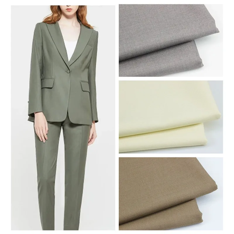 

Plain Twill Suit Fabric By The Meter for Clothing Uniform Pants Dress Skirt Handmade DIY Sewing Summer Cloth Soft Pink Purple