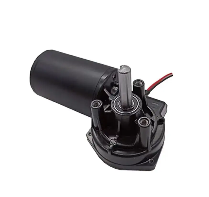 Customizable D63 Industrial DC Reduction Motor Worm Gear Speed-Regulating System Permanent Magnet Construction Brush Commutation