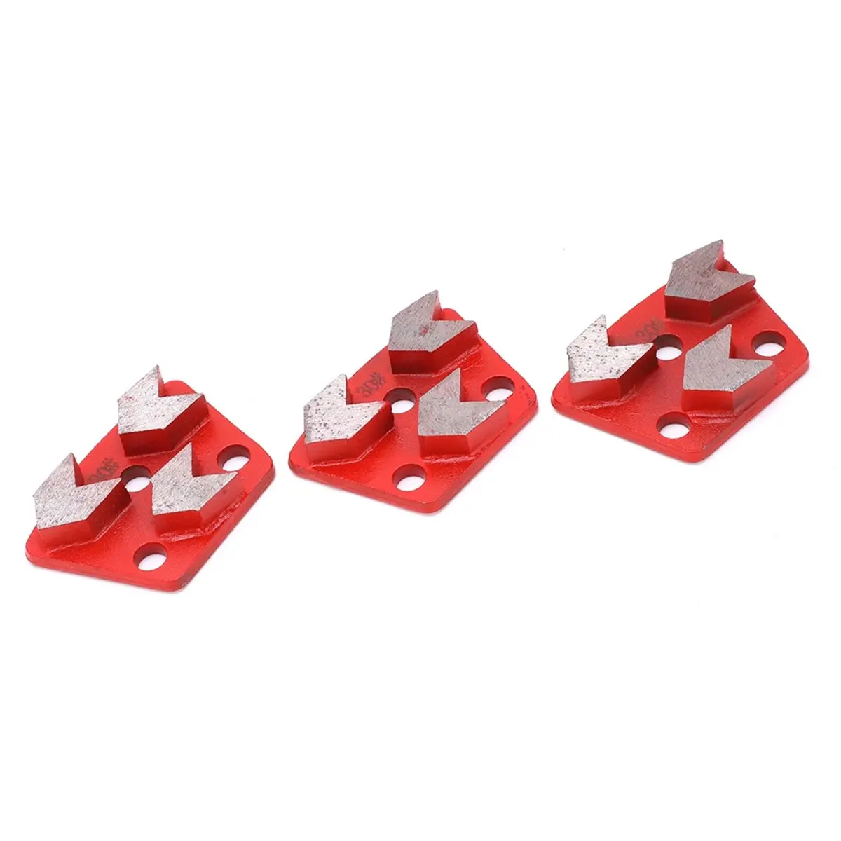 3Pcs Grinding Shoes Trapezoid Concrete Aggreesive Cutting 30 Abrasive Tools Grinding Block