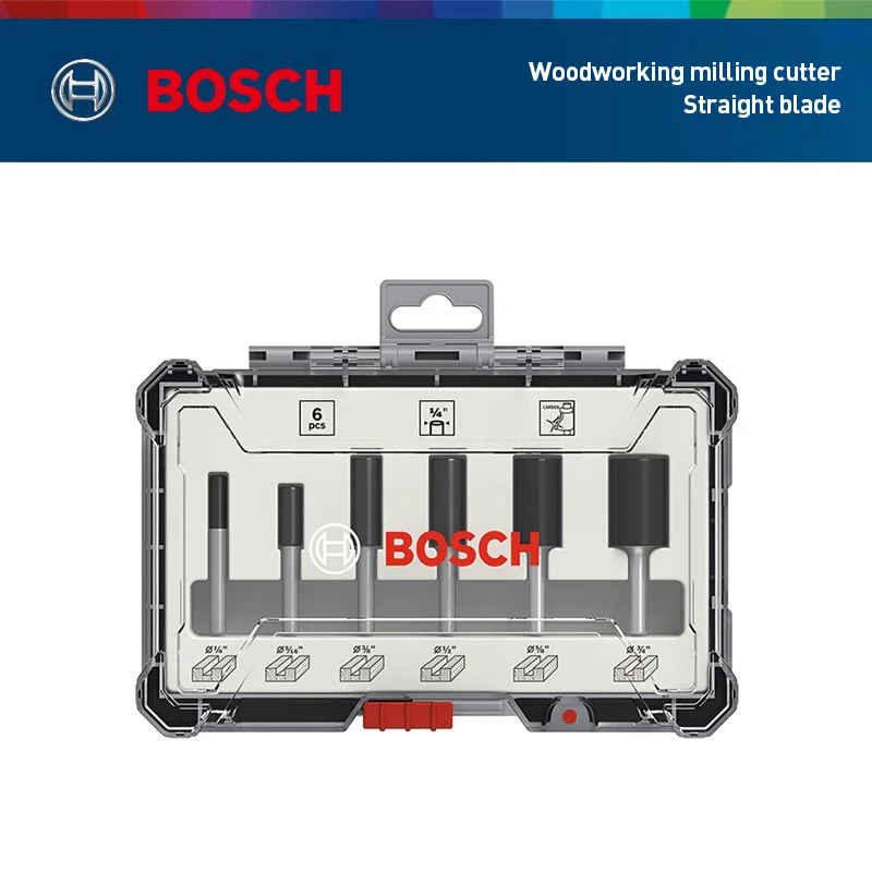 

Деревообрабатывающий фрезерный станок Bosch с прямым лезвием для зажимной системы хвостовика 1/4 дюйма