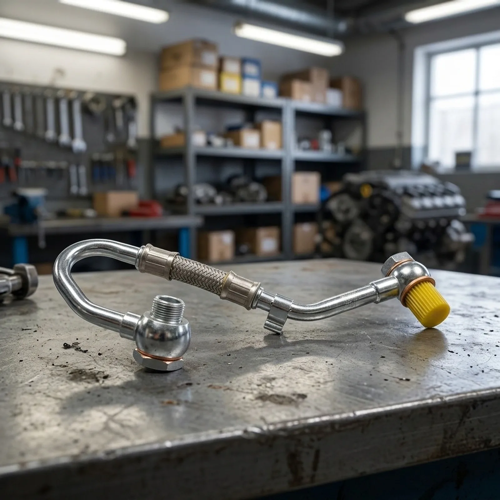 Upgraded Metal Turbo Hose for Jeep For Grand For Cherokee 3.0L 2014-2020 68242889AA Coolant Line for Ram 1500 Silver