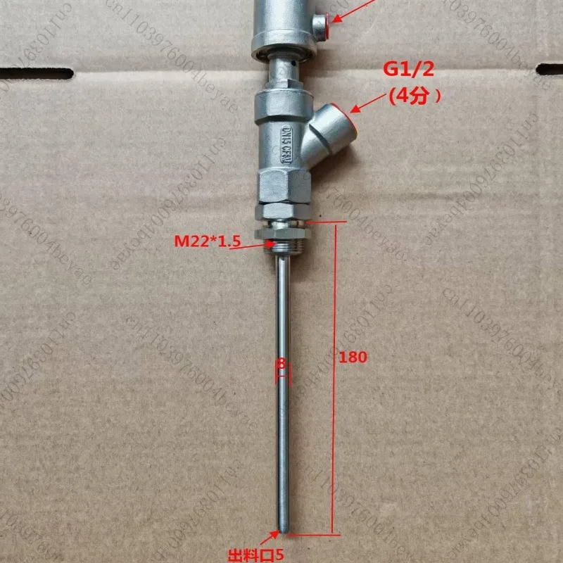 Stainless steel anti-drip lengthened pneumatic vertical filling head for new product filling machine