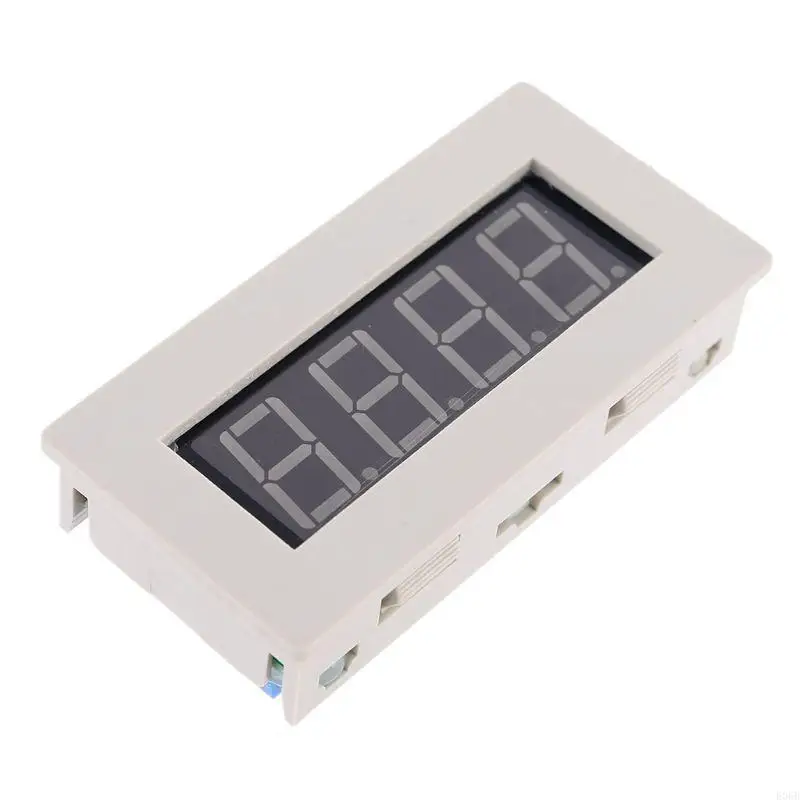 E06B untuk 5V 12V 36V Modul Penghitung Modul Akumulator 4-Bit Merah 0,56in Digital Tu