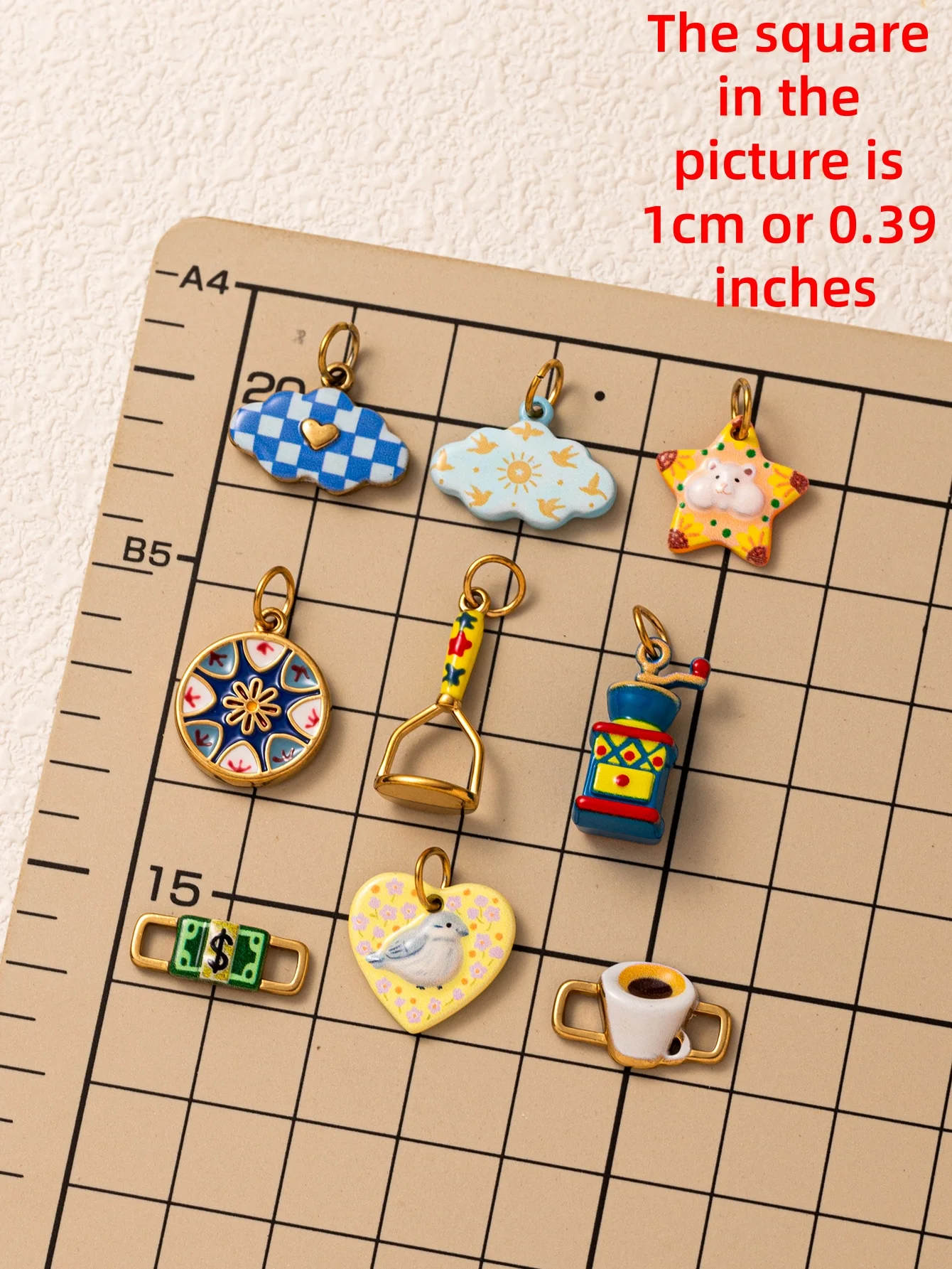 316 Edelstahl Wasserdicht Farbbeständig Retro Beliebte Hamster Vogel Wolke DIY Anhänger Charms Schmuckherstellung – Detail 2