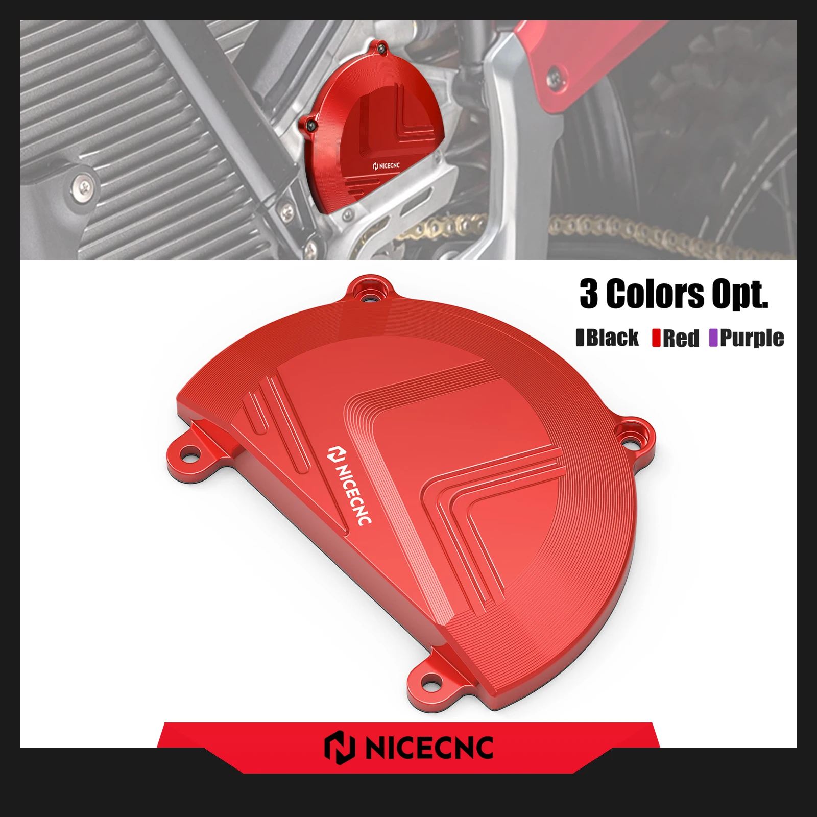 

For Stark Varg Accessories Electric Dirt Bike Left Large Motor Cover Guard Aluminum For 2025 2024 STARK VARG MX Stark Varg EX