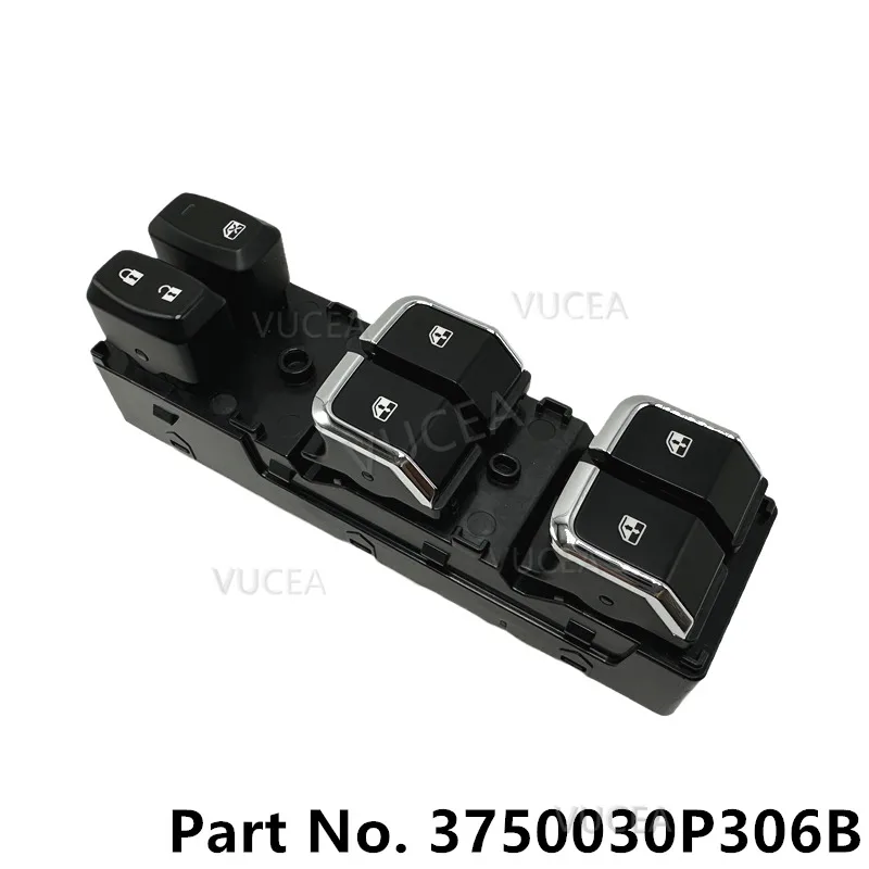 

Car Power Master Window Control Switch For Jac T6 T8 Pickup Pick-up Truck Window Lifter Button OEM 3750030P306B