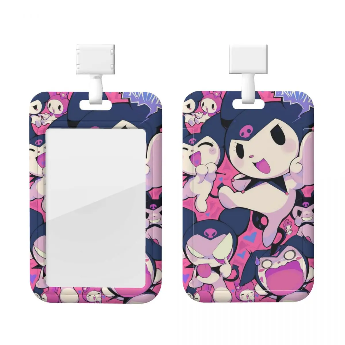 

Custom Kuromi Cartoon Manga Card Badge Holder Card Holder Men Women Neck Strap ID Credential Holder Engineers