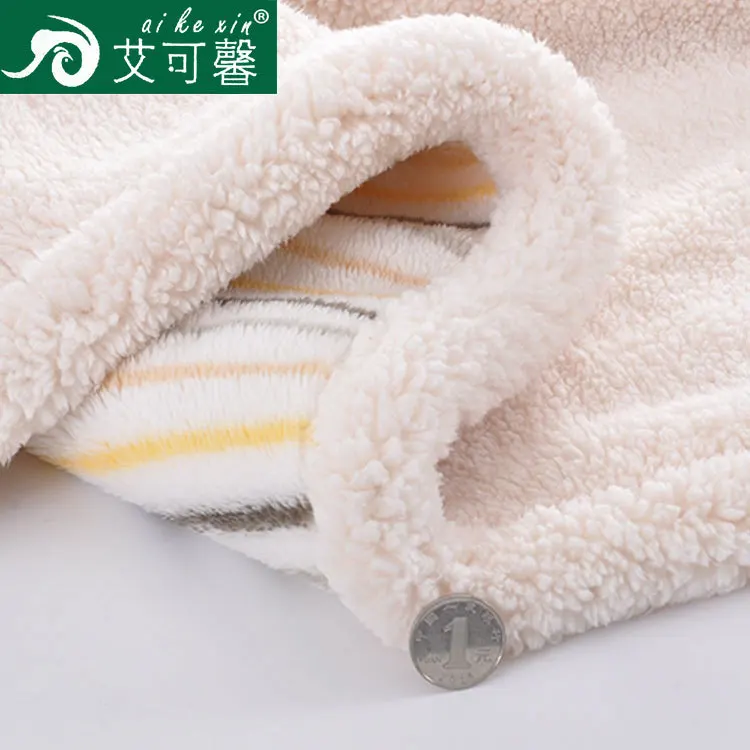 75X100cm Warm and Comfortable Thicken Cotton Blanket Double layer Printed Lamb Wool Winter Blanket for Baby Newborn Children