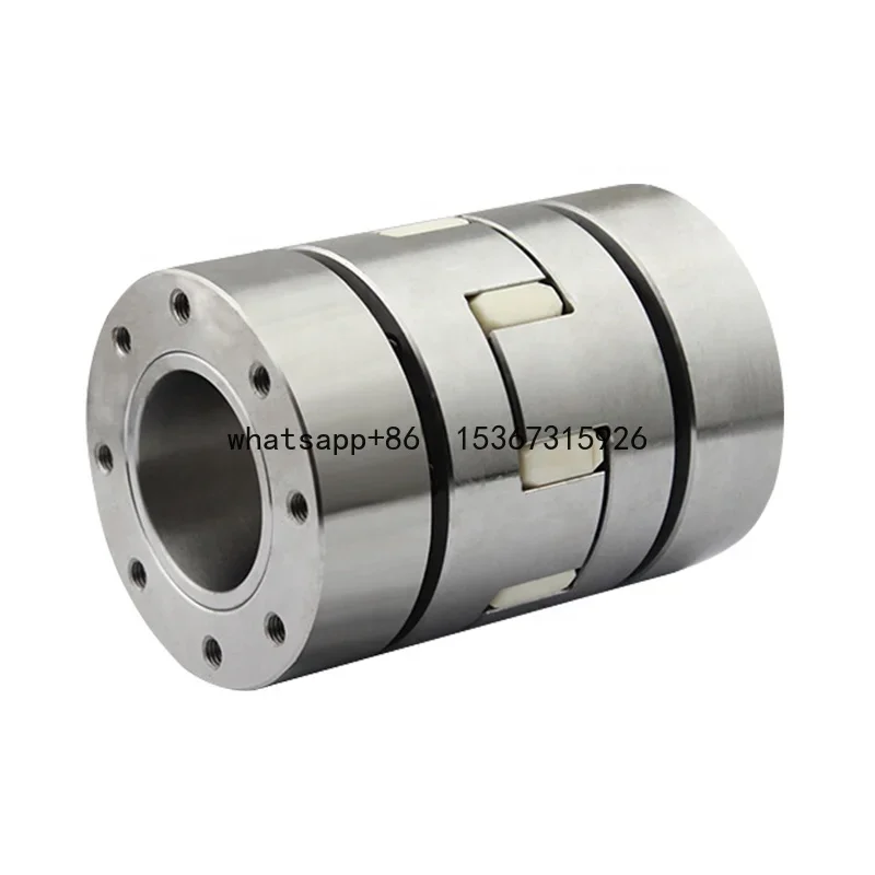 High speed curved jaw- type flexible coupling for shaft transmission in high temperature