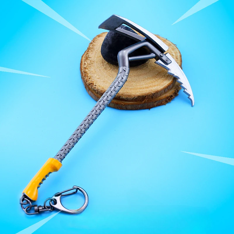 Game Peripheral Fortnite Key Chain Rock Climber Pickaxe Toy Model Car Backpack Pendant Decorate Collect Gifts view 3