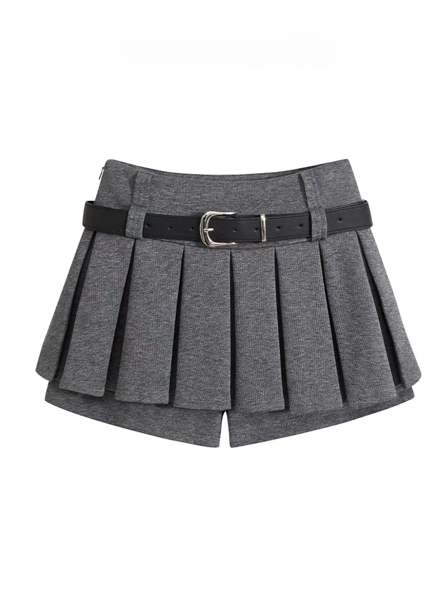 

Юбка трапециевидной формы с высокой талией, анти-легкая плиссированная юбка, женская осенне-зимняя утягивающая юбка для девочек, винтажная