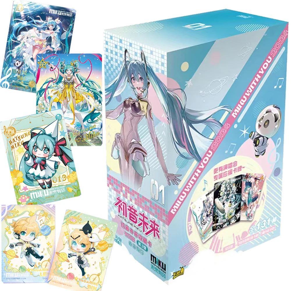 Genuine Hatsune Miku Card For Children Japanese Virtual Songstress Super Popular Idol Limited Game Collection Card Table Gifts