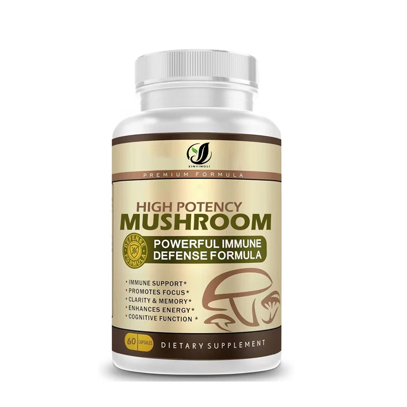 

10 Mushroom Compound Supplements - Premium Mix of Best Functional Mushrooms, Immune Support - Lion Mane