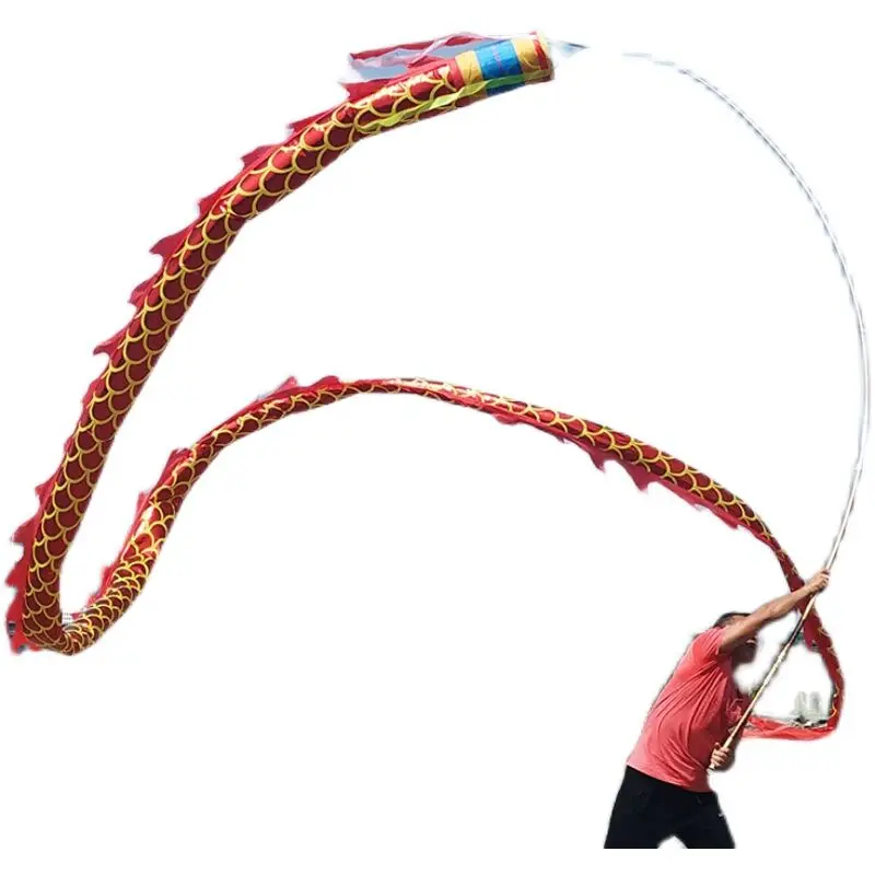 LED Fly Dragon Dance Body Fitness Product Traditional Culture Square Dance Performance For One Person New year Gift Outdoor Toys