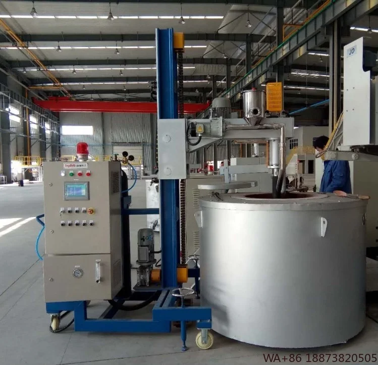 معدات التفريغ والتدفق الدوارة من الألومنيوم مع دوار الجرافيت وعمود للنقاء المنصهر #5