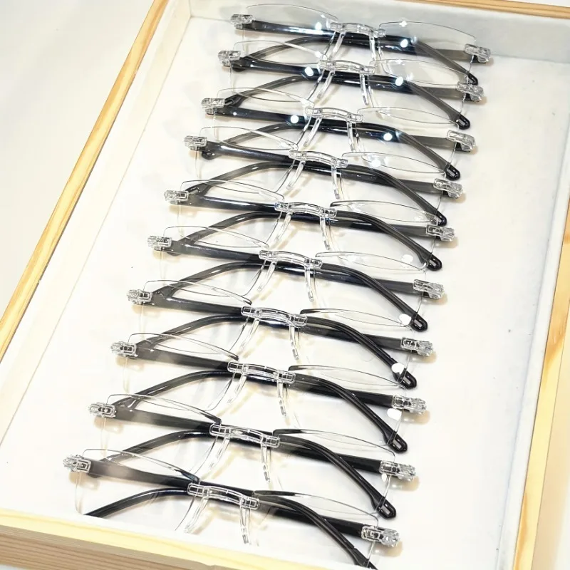 14 Stück Anti-Blaulicht-Lesebrille im Y2K-Stil mit PC-Rahmen und Linsen – Detail 2