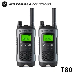 Motorola Walkie Talkie T80 HAM, dispositivo de comunicación bidireccional analógico UHF inalámbrico TLKR-T80 1 par