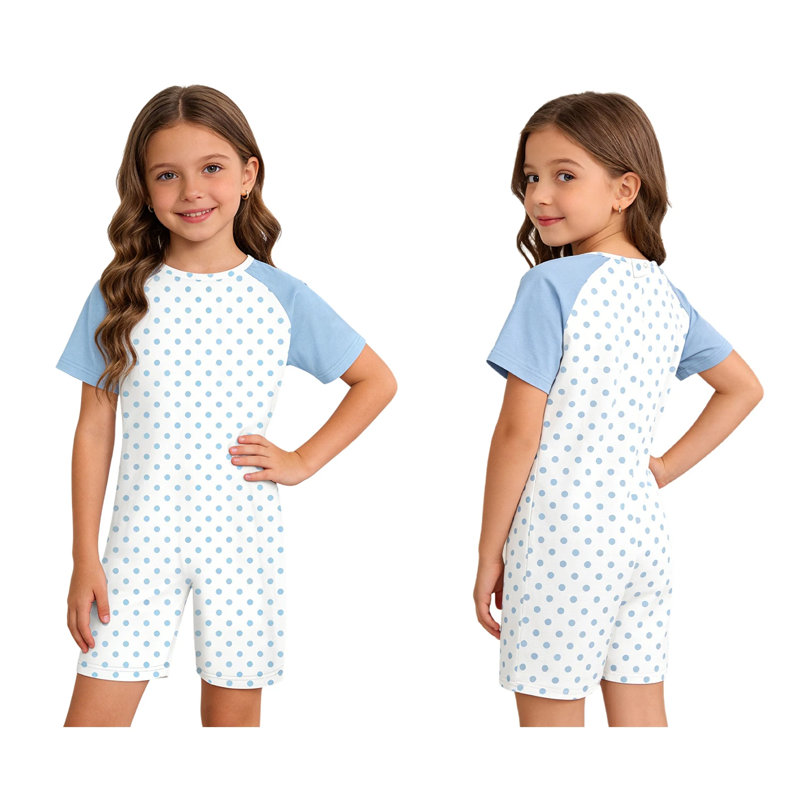Body Antideslizante Adaptativo para Niños, Ropa para Necesidades Especiales, Mono de Manga Corta con Cremallera para Autismo, Discapacidades Sensoriales