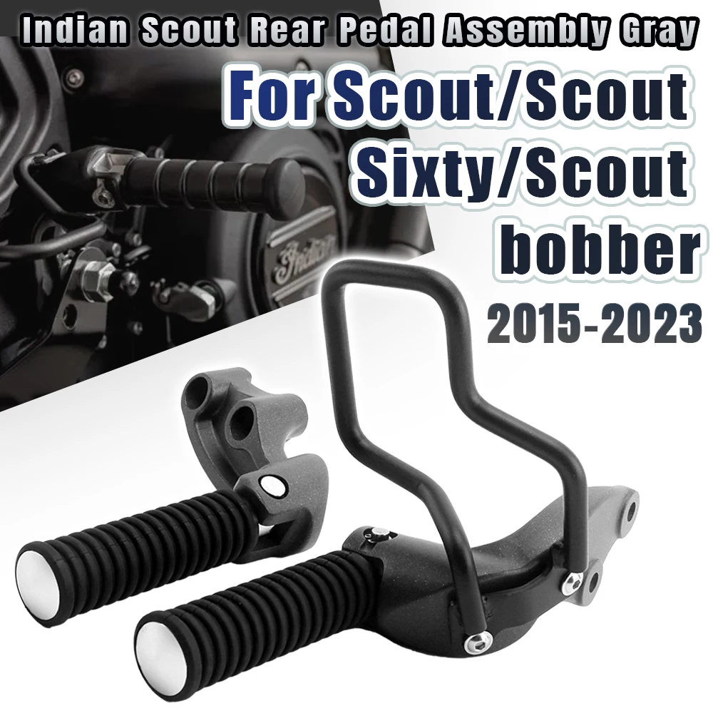 

Для Indian Scout Rogue Sixty Bobber Twenty ABS 2015-2023 мотоциклетная подставка для ног, пассажирские колышки, напольные доски, задняя подставка для ног, комплект педалей
