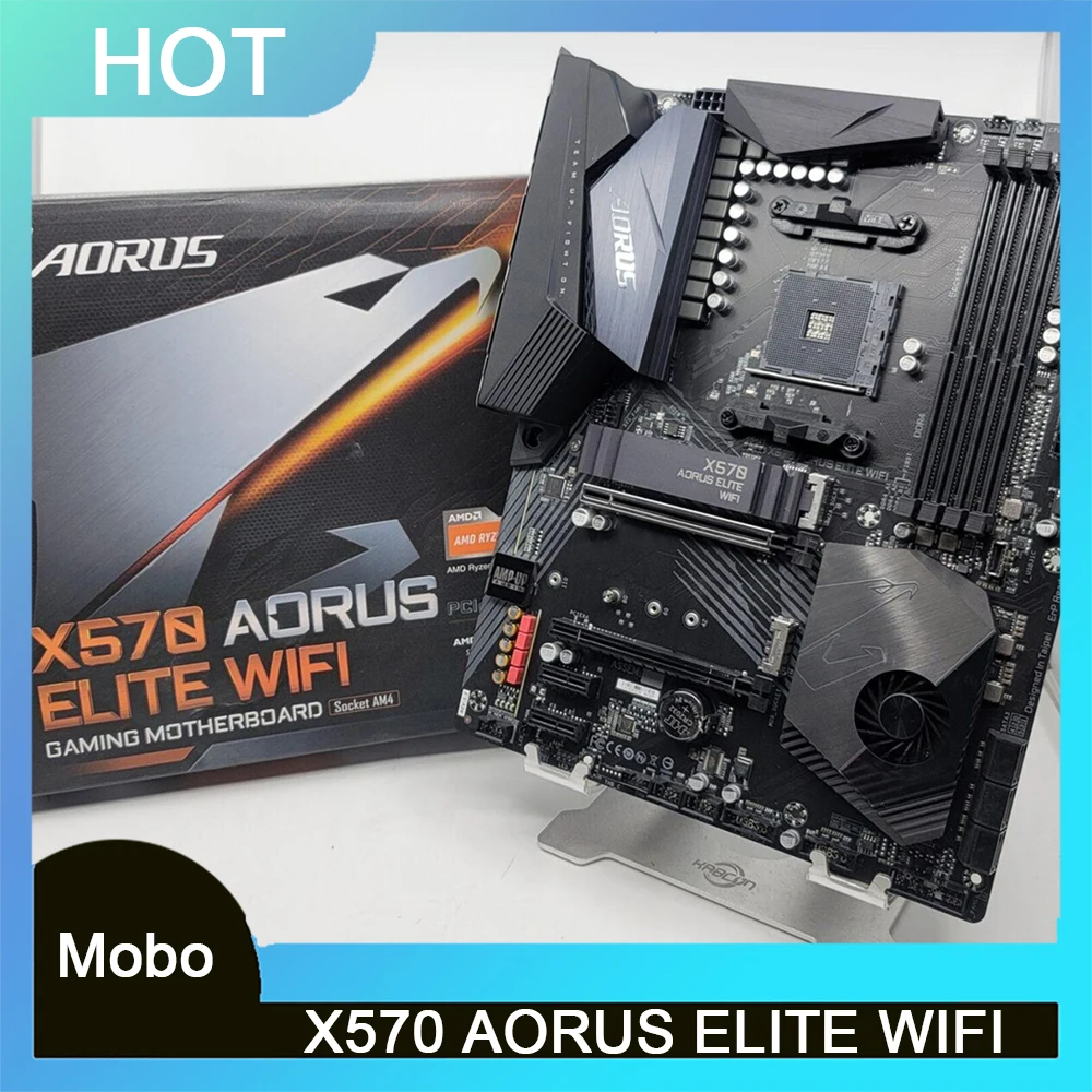 X570 AORUS ELITE WIFI For Gigabyte Motherboard ATX 4XDDR4 128GB AM4 Desktop Mainboard