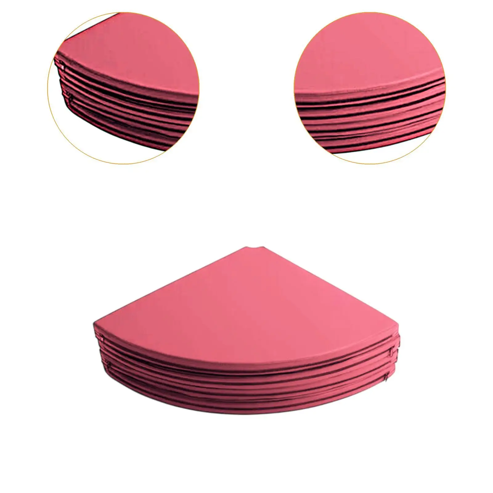 Round Yoga Mat Folding Pole Dance Mat Floor Protection Lightweight Gymnastics