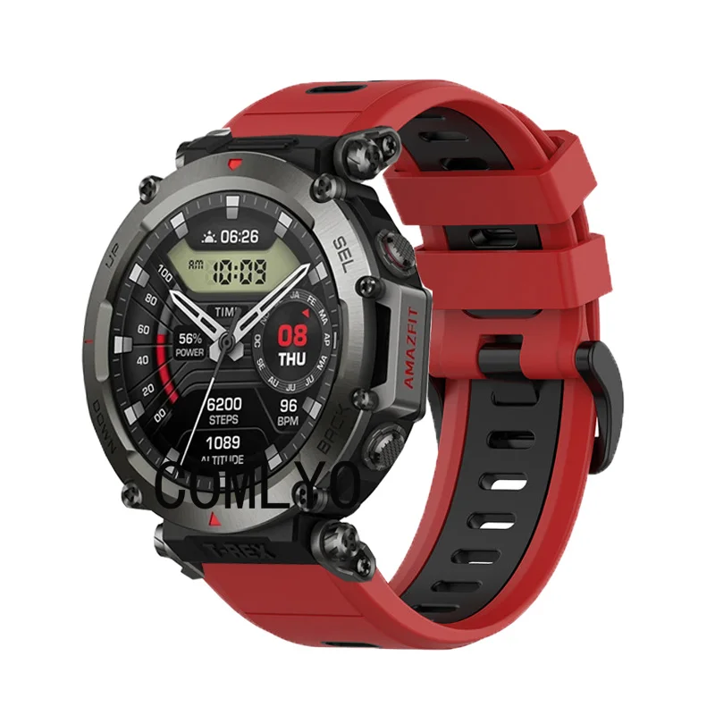 Correa de reloj inteligente 3 en 1 para Amazfit t-rex Ultra, correa de silicona de liberación rápida, pulsera Easyfit, película protectora de