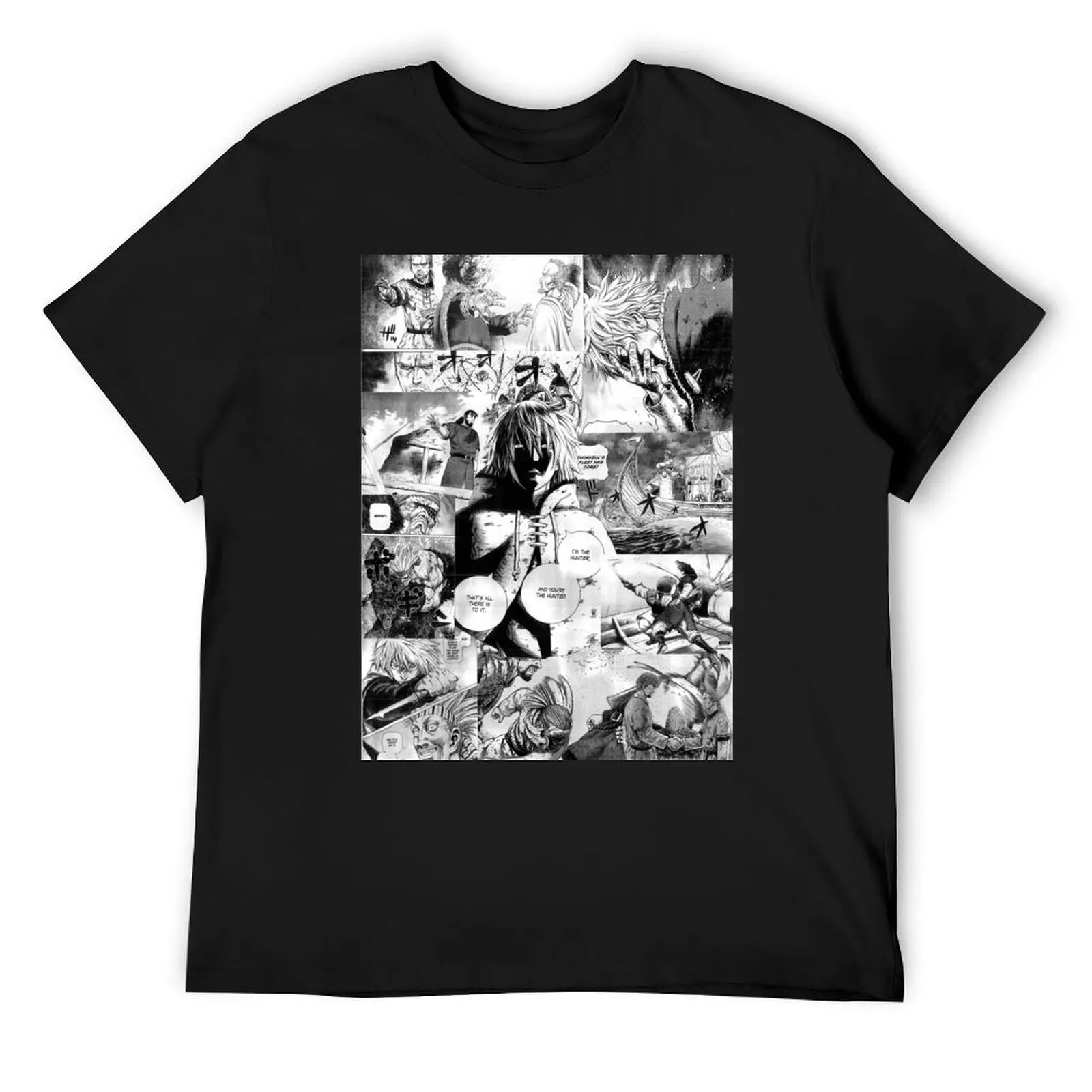 

Vinland Saga Manga Collage T-Shirt anime t shirts plain mens funny t shirts