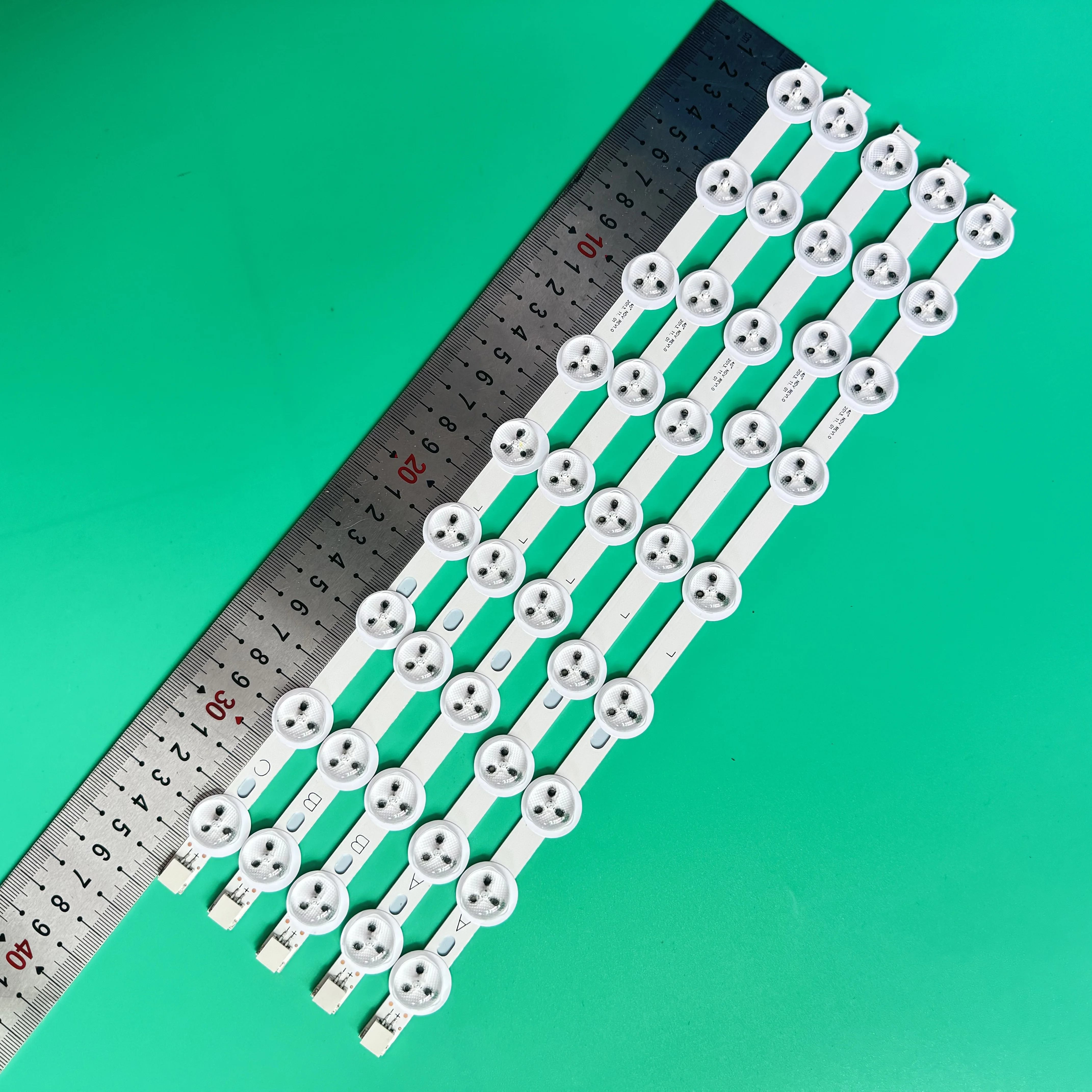 TV LED Bars For TD Systems K40DLV1FSM LED Backlight Strips Kit 9LED Lamps Lens 5 Bands 9FLHY168D 39PF3025D 39FHD-CNOV 39FPD274D