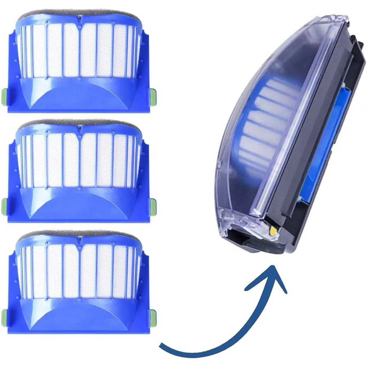 아이로봇 룸바 시리즈 600 605, 606, 610, 615, 616, 620 로봇 진공 청소기, 미안 사이드 브러시, 헤파 필터 예비 부품