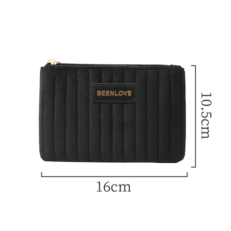 Soft Velvet Portable Makeup Storage Bag with Spacious Interior Travel Organizer Pouch for Cosmetics and Toiletries