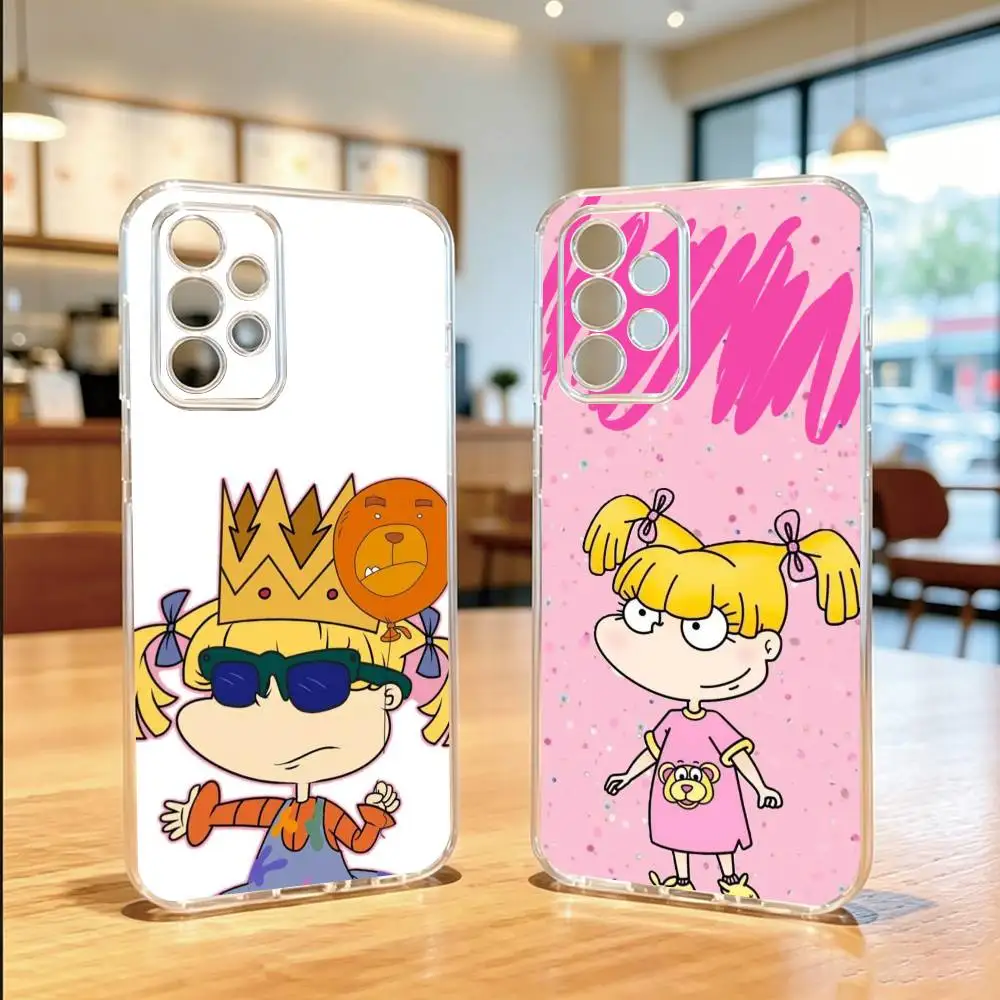 R-Rugrats cute A-Angelica Pickles  Phone Case For Samsung S25,S24,S21,S22,S23,S30,Ultra,S20,Plus,Fe Transparent Cover