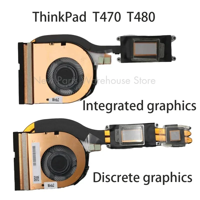 L Original for Lenovo ThinkPad T470 T480 Heatsink FAN SWG Integrated / Discrete Graphics FRU:01YR202 01YR200 01ER499