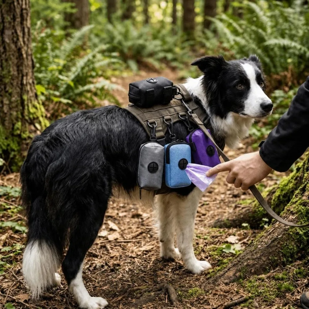 Portable Pet Poop Bag Dispenser Lightweight Durable Dog Poop Bag Holder Waterproof Compact Pet Poop Bag Carrier