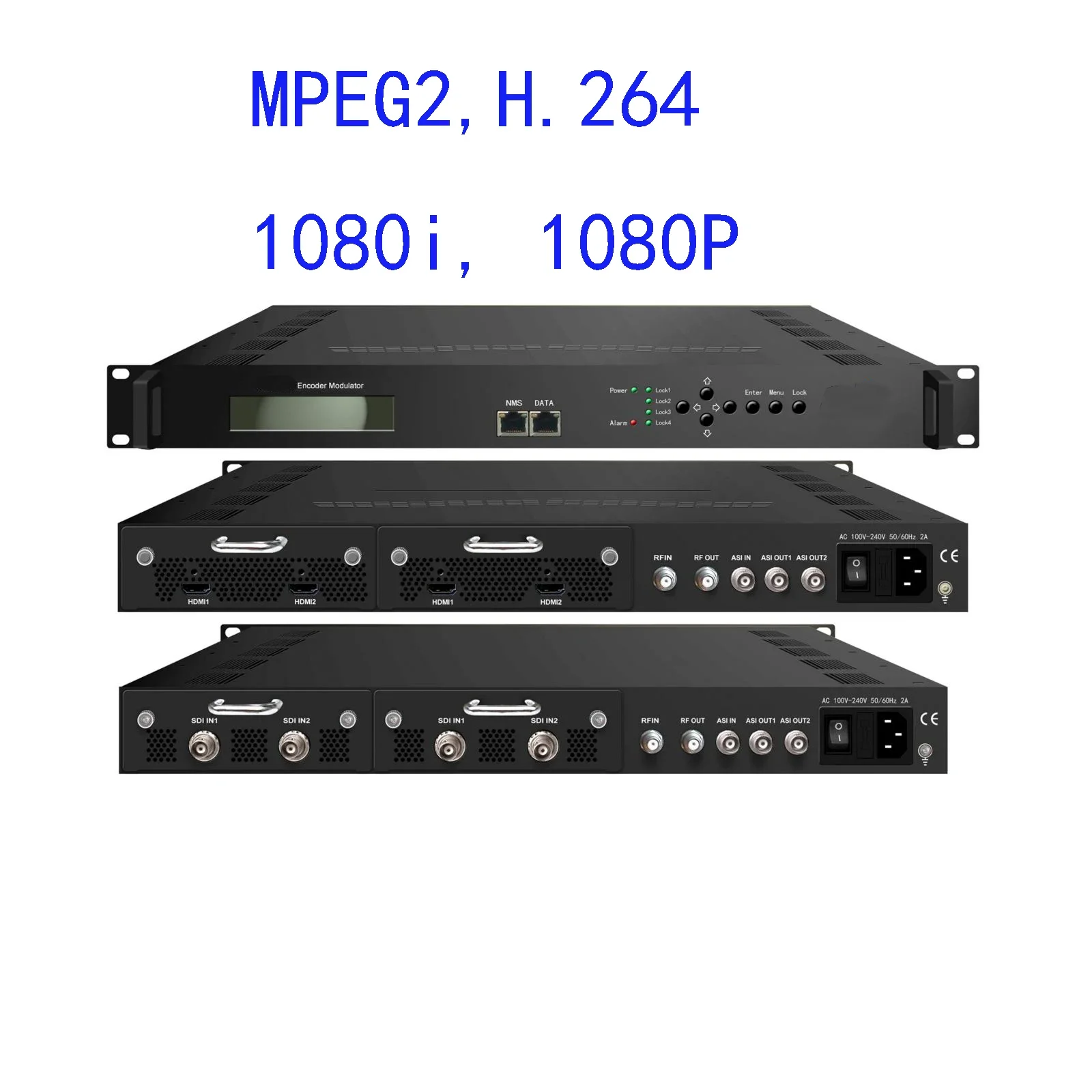 MPEG2 HD / MPEG4 HD Encoder Modulator DVB-T/DVB-C/ATSC/ISDB-T 1080i/1080P modulator