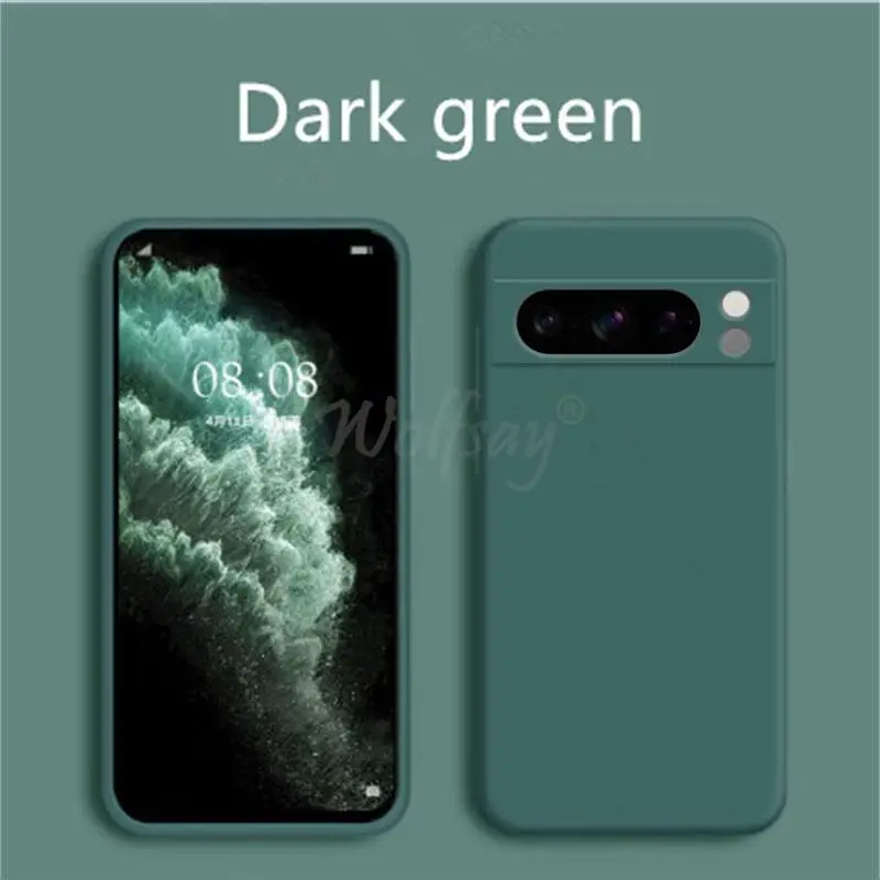 For Google Pixel 8 Pro Case Pixel 10 Pro Cover Liquid Silicone Rubber Protector TPU Case Pixel 9 Pro XL 8 Pro 8A 7A 7 6A 6 Pro