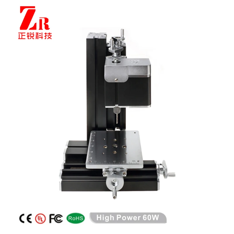 ZR All-metal Big Power Five-axis Drilling Machine, 60W STEM Miniature Drill DIY Maker Tools for Hobbyist Model Making Craft