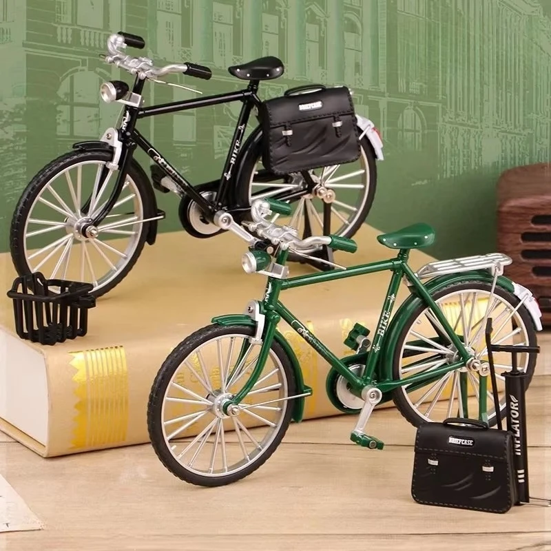 Nowy model roweru ze stopu metalu w skali 1:10, odlewany, retro, klasyczny, symulacja dla dorosłych, kolekcja, prezent, zabawka dla chłopca