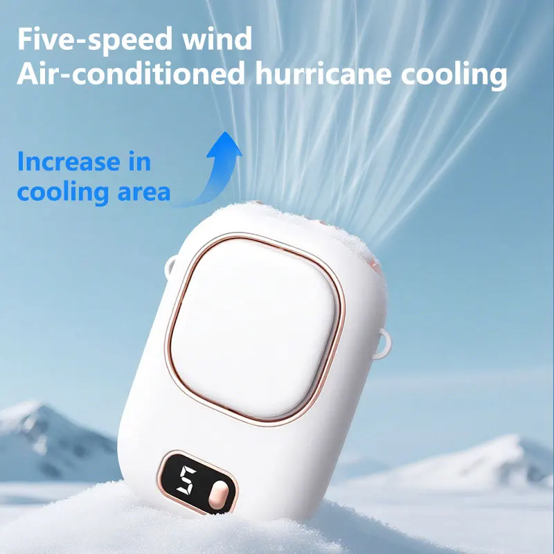 Lenovo Waist Fan Portable Hanging Fan Mountain Climbing Hook Wearable Shirt Fan High Speed Cool Clip Belt Fan For Outdoor Travel