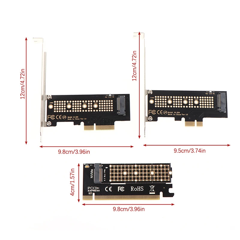 PCIE X1 X4 X16 إلى M.2 NVME تحويل بطاقة PCI-Express إلى M.2 محرك الحالة الصلبة تمديد محول دعم 2230 2242 2260 2280 SSD
