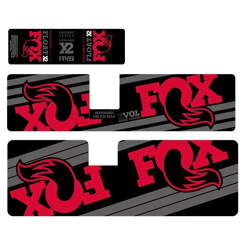 Adesivo para Para-choque Traseiro Fox Float X2, Adesivos para Suspensão Traseira de Bicicleta de Montanha DH, Adesivos Reflexivos para Bicicleta Fox