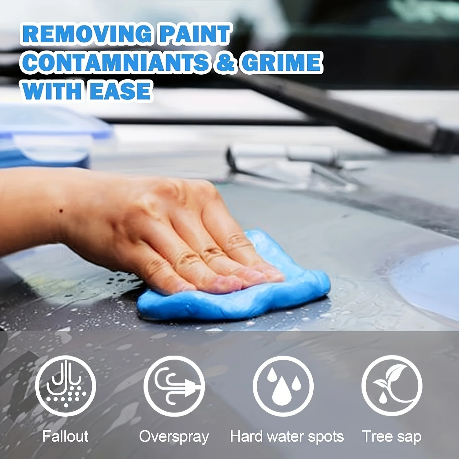 Multiple Packs for Car Detail CleaningBlue Magic Clay StickReusable Car Cleaner for Vehicle Glass Automotive Accessories