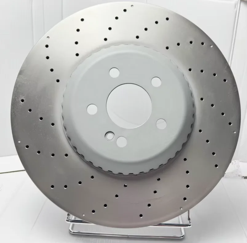 Front Axle Brake Rotors Drilled and Slotted Disc Brake China Brake Disc for Mercedes-ben z OE#2224215100 370*36mm