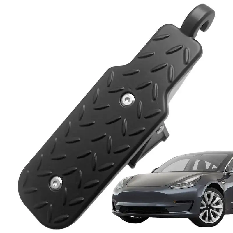 

Car Door Step Folding Car Step Compact Adjustable Metal Anti Slip Car Step Pedal Ladder Supports Both Feet